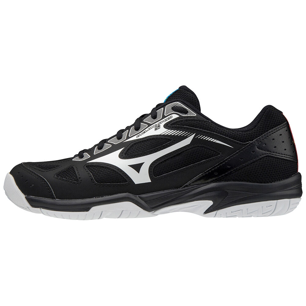 Scarpe Pallavolo Mizuno Cyclone Speed 2 Uomo - Nere/Bianche/Blu - 43210-HRMU